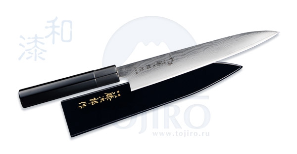 

Нож для тонкой нарезки Tojiro Wa-Urushi FD-649 210 мм